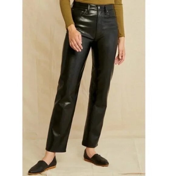 AGOLDE Recycled Leather Fitted 90's in Detox Size US 29 - Picture 15 of 16